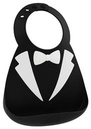 Αδιάβροχη Σαλιάρα Σιλικόνης με Κουμπί Tuxedo με Τσέπη για 6 m+ Make my Day