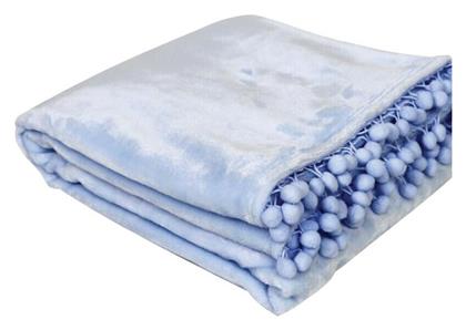 Κουβέρτα Κούνιας Pomy Fleece Blue 110x140cm Makis Tselios Home