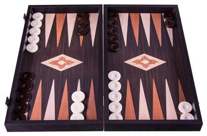 Wenge Replica Χειροποίητο Τάβλι Ξύλινο με Πούλια 48x48cm Manopoulos