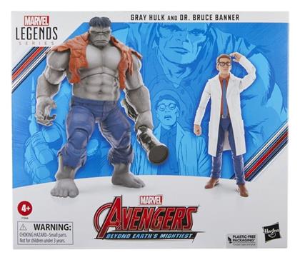 Marvel Legends Gray Hulk and Dr. Bruce Banner για 4+ Ετών 15εκ. Hasbro