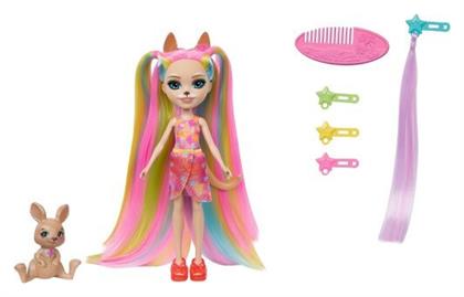 Enchantimals Sunshine Beach Katrice Kangaroo Hop Κούκλα Htj70 Mattel