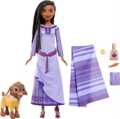 Mattel Κούκλα Disney's Wish Asha Of Rosas Adventure Pack για 3+ Ετών