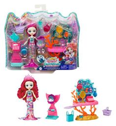 Παιχνίδι Μινιατούρα Enchantimals Ocean Kingdom Ocean Treasures Shop Doll & Accessories για 4+ Ετών Mattel