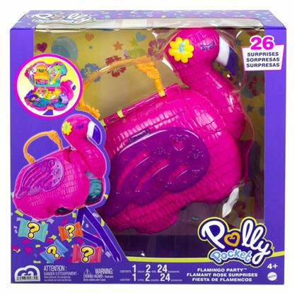 Παιχνίδι Μινιατούρα Polly Pocket Flamingo Party για 4+ Ετών Mattel