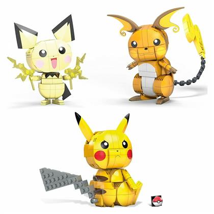 Pokémon Pikachu Evolution Trio 621τμχ Mega Bloks