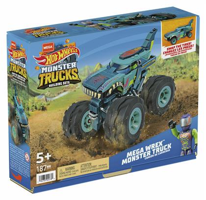 Τουβλάκια Mega Wrex Monster Truck για 5+ Ετών 187τμχ Mega Bloks