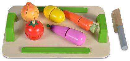 Παιχνίδι Φρούτα & Λαχανικά από Ξύλο για 2+ Ετών 1τμχ Moni