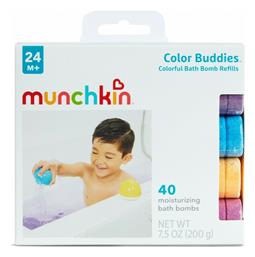Colour Buddies Moisturising Refill Tablets Παιχνίδι Μπάνιου Μωβ/Ροζ για 24+ Μηνών Munchkin