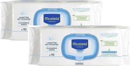 Mustela Οικολογικά και Υποαλλεργικά Μαντηλάκια Ματιών με Aloe Vera 2x70τμχ από το Pharm24