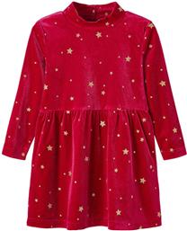 Name It Παιδικό Φόρεμα Βελούδινο Μακρυμάνικο Κόκκινο