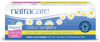 Natracare Organic Cotton Tampons Super Plus για Αυξημένη Ροή 20τμχ - At Life