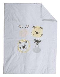 Nef-Nef Homeware Animal Way Βρεφικό Κουβερλί Βαμβακερό Εκρού 110x140cm - Nef Nef