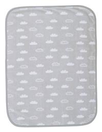 Nef-Nef Homeware Κουβέρτα Κούνιας Clouds Βελουτέ Γκρι Γκρι 100x140εκ. Nef Nef