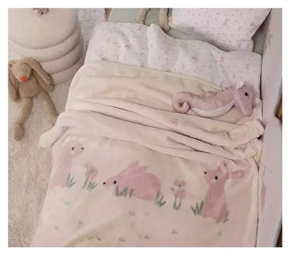 Nef-Nef Homeware Κουβέρτα Κούνιας Country Bunny Βελουτέ Πολύχρωμο 100x140εκ. Nef Nef