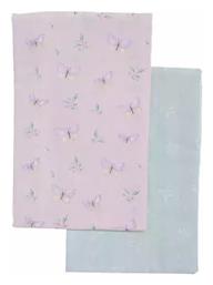 Nef-Nef Homeware Mon Petit Jardin Σετ Βρεφικά Σεντόνια Κούνιας Βαμβακερά Ροζ 70x120εκ. 2τμχ - Nef Nef