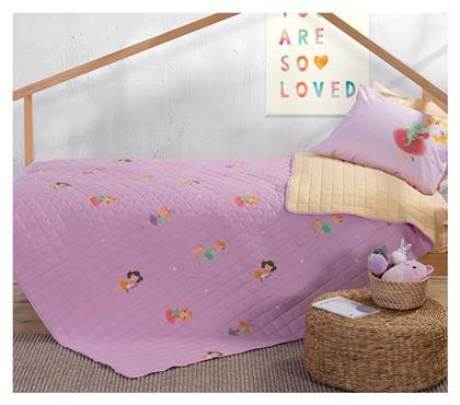 Nef-Nef Homeware Παιδικό Κουβερλί Μονό Sweet Little Girls Ροζ 180x240εκ. Nef Nef από το Spitishop