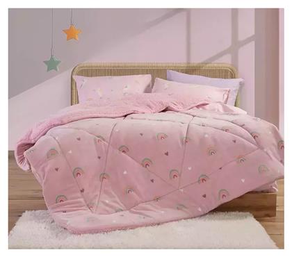 Nef-Nef Homeware Παιδικό Κουβερτοπάπλωμα Μονό Unicorns Style Ροζ 160x220εκ. Nef Nef