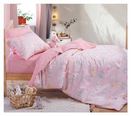Nef-Nef Homeware Unicorn Forever Σετ Παιδική Παπλωματοθήκη Μονή με Μαξιλαροθήκη Βαμβακερή Unicorn Forever 160x240εκ. Nef Nef