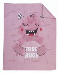 Nef-Nef Homeware Βαμβακερό Πάπλωμα Κούνιας Monstermania 110x140cm Pink - Nef Nef