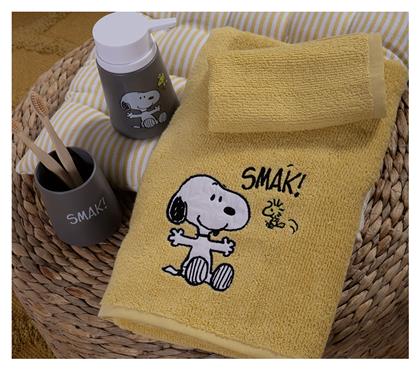 Nef-Nef Homeware Snoopy Smak Σετ Βρεφικές Πετσέτες 2τμχ Yellow Βάρους 420gr/m² - Nef Nef