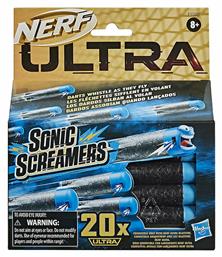Nerf Σφαίρες Sonic Screamers 20 Dart Refill Ultra για 8+ Ετών