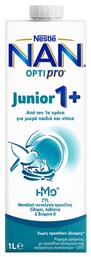 Nan Optipro Junior 1+ Χωρίς Ζάχαρη 1000ml για 12+ μηνών Nestle