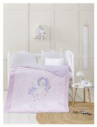 Βρεφικό Κουβερλί Microfiber Ροζ 120x170cm Nima
