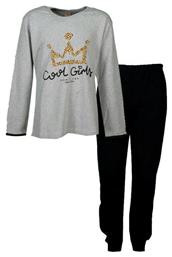 Παιδική Πιτζάμα Χειμωνιάτικη Γκρι Nina Club