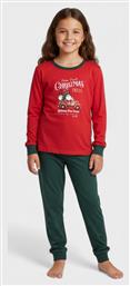 Παιδική Πιτζάμα Χειμωνιάτικη Κόκκινο Nina Club