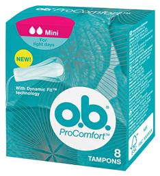 O.B. Ταμπόν ProComfort Dynamic Fit Mini για Ελαφριά Ροή 8τμχ - OB από το Pharm24