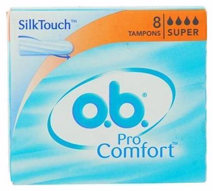 O.B. Ταμπόν ProComfort SilkTouch για Αυξημένη Ροή 8τμχ - OB