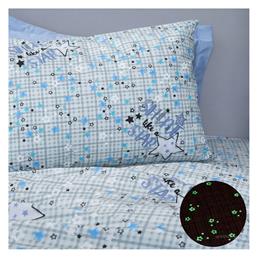 Luminous Παιδική Μαξιλαροθήκη από 100% Βαμβάκι 50x70εκ. Cluster Blue Palamaiki