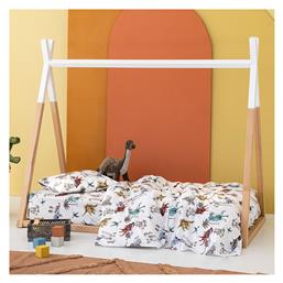 My Kingdom MK748 Σετ Βρεφικά Σεντόνια Κούνιας Βαμβακερά Λευκά 130x170εκ. 3τμχ Palamaiki