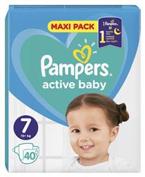 Active Baby Πάνες με Αυτοκόλλητο No. 7 για 15+kg 40τμχ Pampers