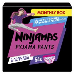 Ninjamas Girl Πάνες Βρακάκι για 27-43kg 54τμχ Pampers από το e-Fresh