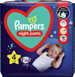 Pampers Night Pants Πάνες Βρακάκι No. 4 για 9-15kg 25τμχ από το e-Fresh