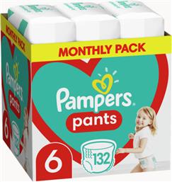 Pampers Pants Πάνες Βρακάκι No. 6 για 15+kg 132τμχ