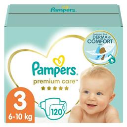 Premium Care Πάνες με Αυτοκόλλητο No. 3 για 6-10kg 120τμχ Pampers