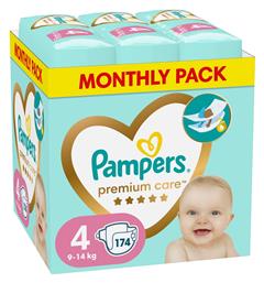 Pampers Premium Care Πάνες με Αυτοκόλλητο No. 4 για 9-14kg 174τμχ