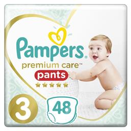 Premium Care Pants Πάνες Βρακάκι No. 3 για 6-11kg 48τμχ Pampers από το Pharm24