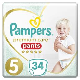 Premium Care Pants Πάνες Βρακάκι No. 5 για 12-17kg 34τμχ Pampers