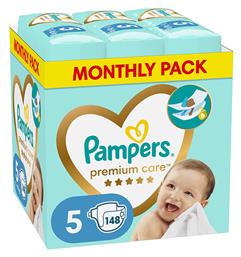 Premium Care Premium Care Πάνες με Αυτοκόλλητο No. 5 για 11-16kg 148τμχ Pampers