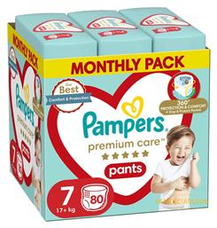 Premium Care Premium Care Pants Πάνες Βρακάκι No. 7 για 17+kg 80τμχ Pampers από το Pharm24