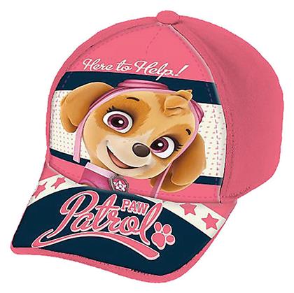 Παιδικό Καπέλο Jockey Υφασμάτινο Ροζ Paw Patrol