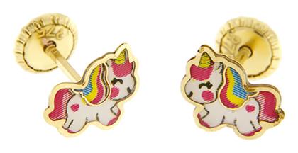 Παιδικά Σκουλαρίκια Καρφωτά από Χρυσό 9K - Eleftheriou