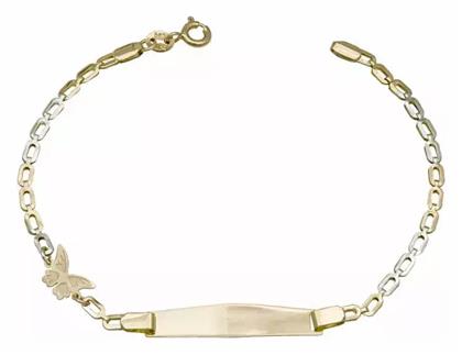 Παιδική Ταυτότητα Κοριτσάκι Κ14 Πεταλούδα 028448 028448 Χρυσός 14 Καράτια - Kosmima24