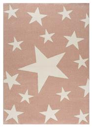 Παιδικό Χαλί Αστέρια 200x290cm Star 2149 White Pink