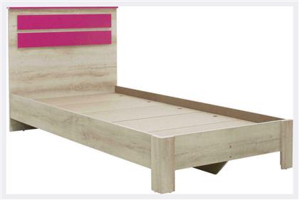 Παιδικό Κρεβάτι Μονό για Στρώμα 100x200cm Ροζ Looney - Pakketo