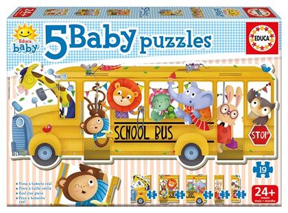 Παιδικό Puzzle Animals School Bus 19pcs για 2+ Ετών Educa από το GreekBooks