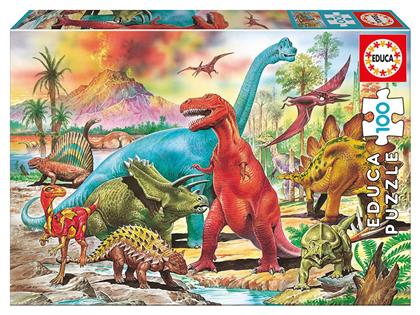 Παιδικό Puzzle Dinosaurs 100pcs για 6+ Ετών Educa από το Plus4u